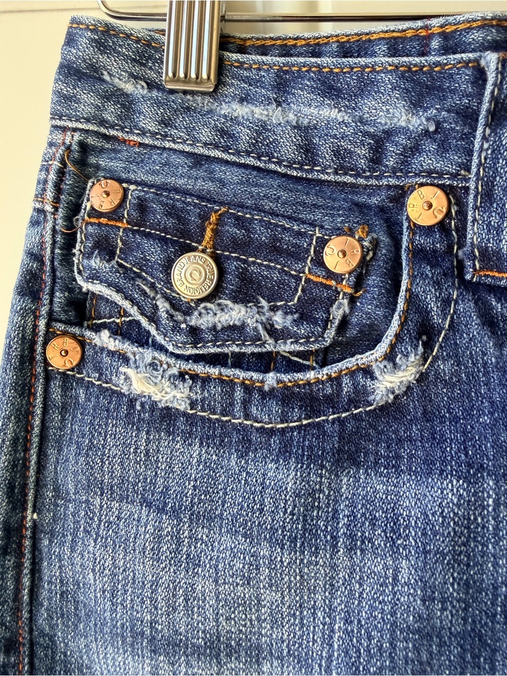 True Religion Denim Frayed Mini Skirt - Picture 3 of 7